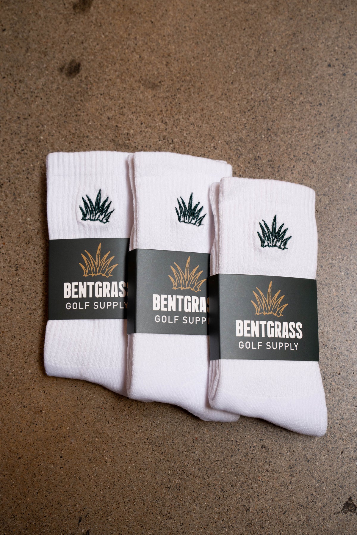 Crew Socks 3-Pack (White)